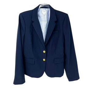 J. Crew Navy Blazer with Gold Buttons
